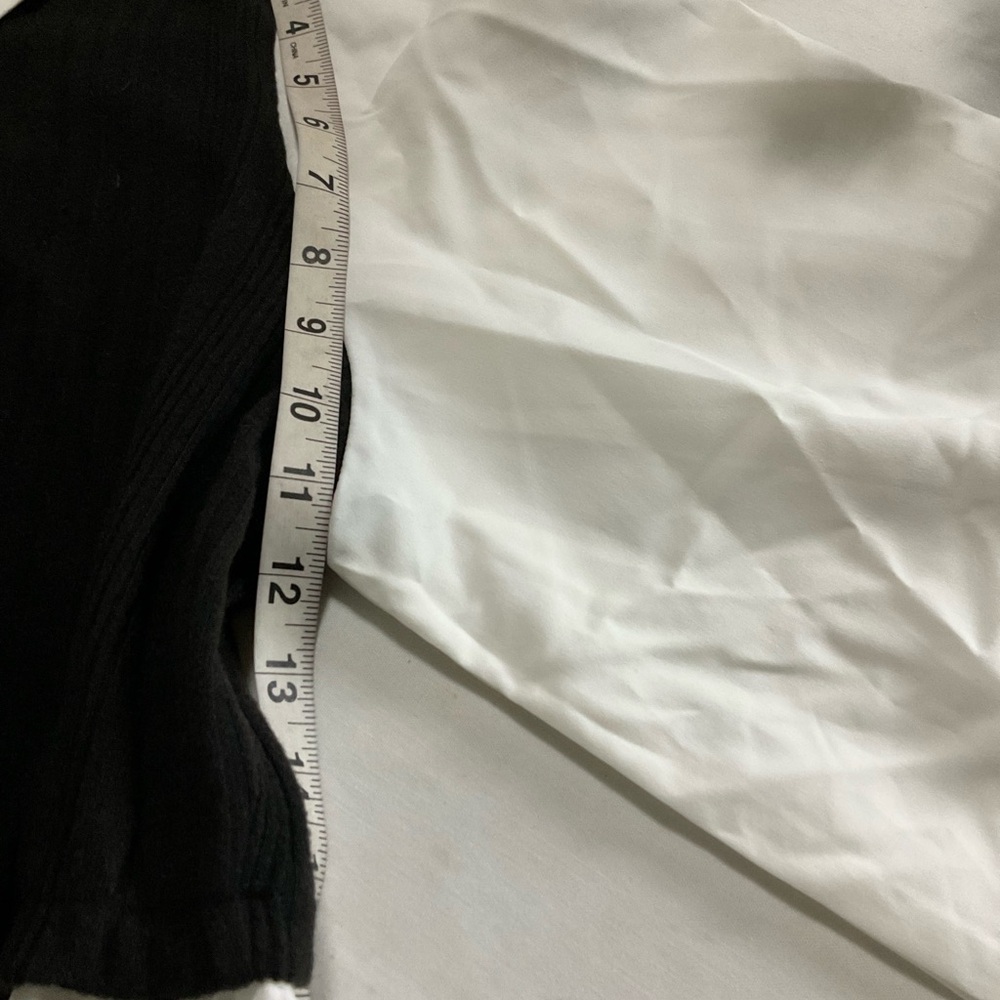 Curvzy Blusa 3XL Blanco Negro Cuello Peter Pan Nueva - Picture 8 of 10
